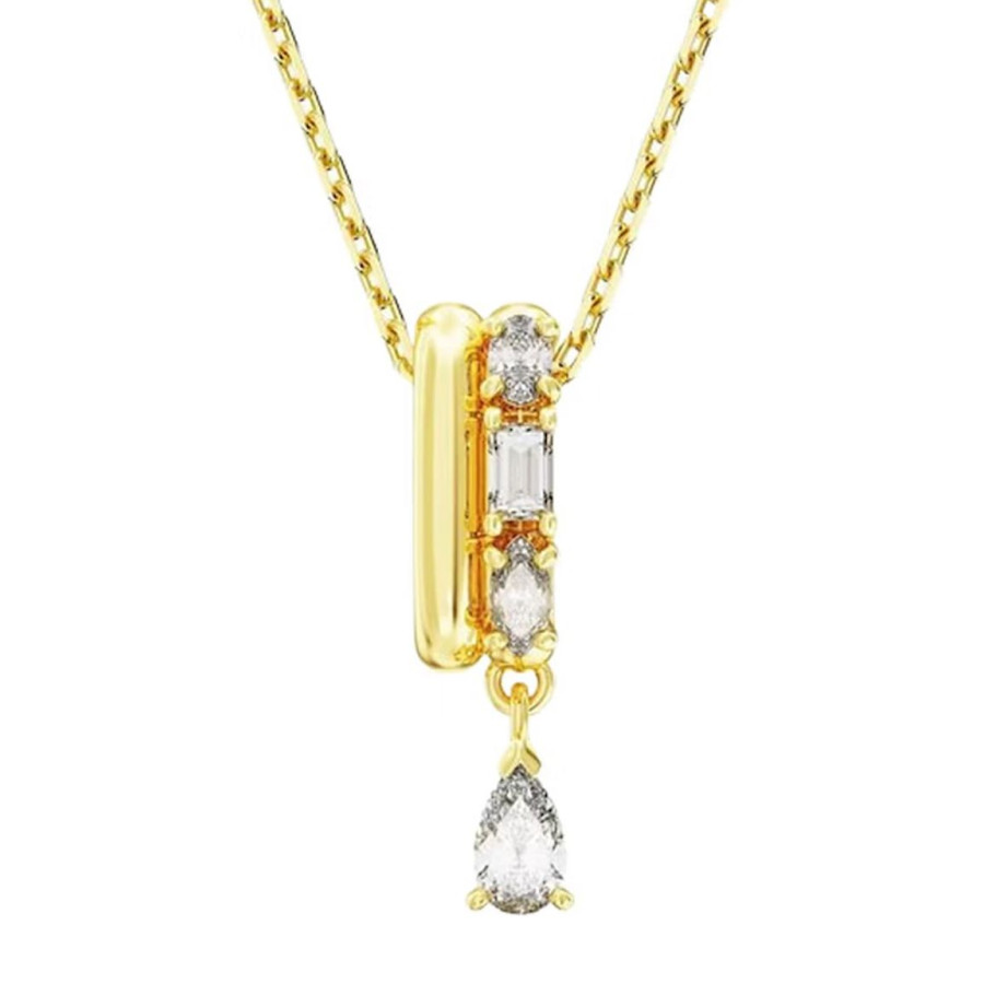 Monemel Swarovski Mavi Kalp  Kolye (Altın Kaplama) SEVGILIYE HEDIYE
